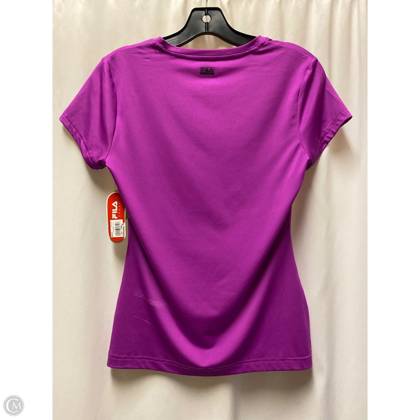Athletic Top Short Sleeve By Fila In Purple, Size: S