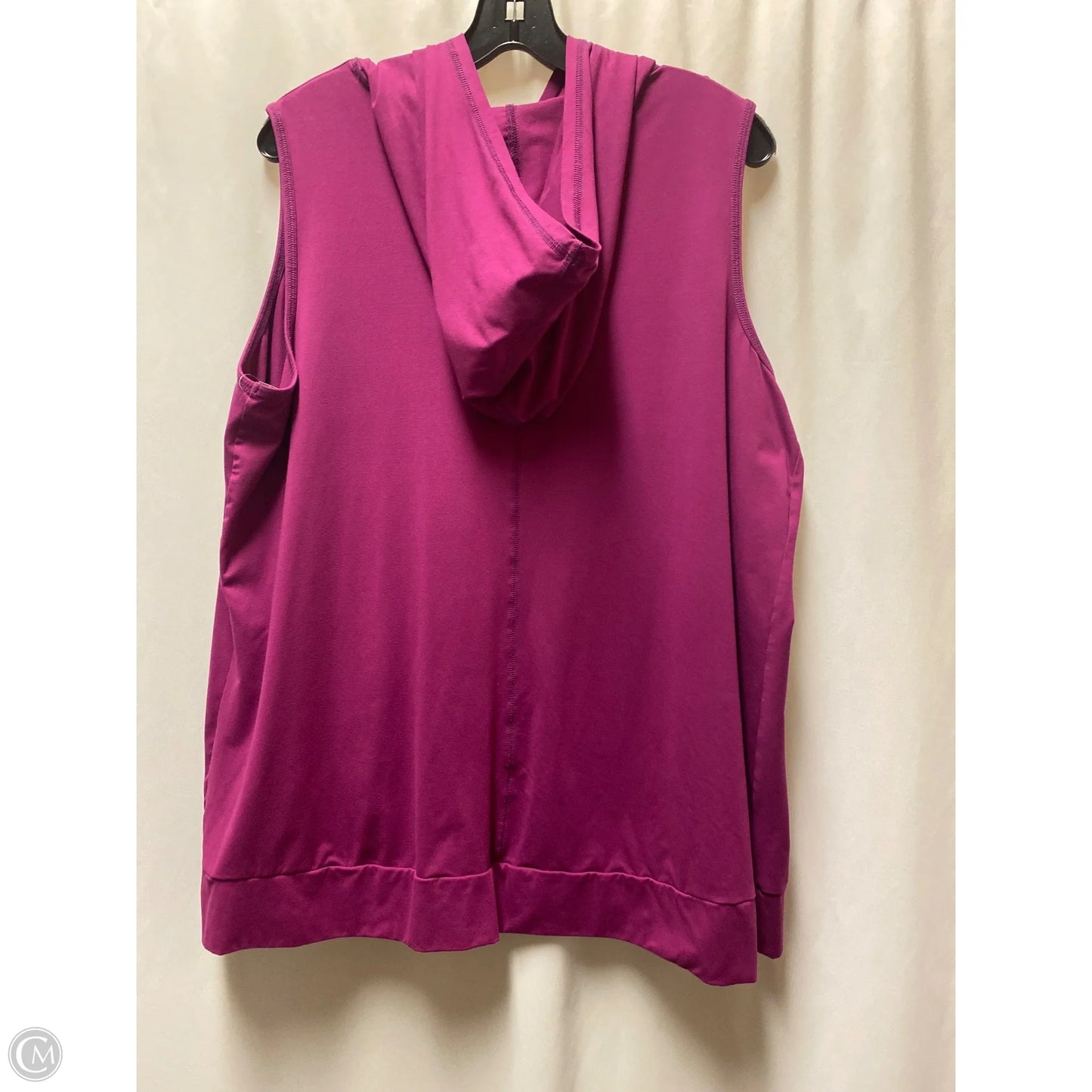 Athletic Top Short Sleeve By Livi Active In Purple, Size: 3x