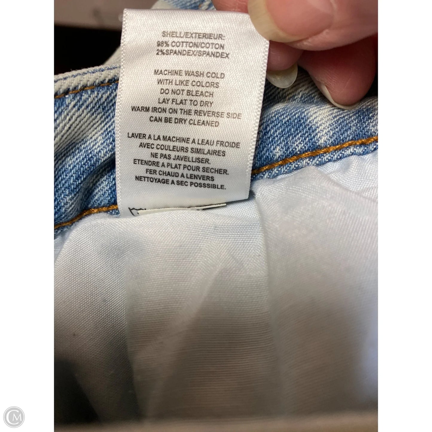 Jeans Straight By Vigoss In Blue Denim, Size: 12