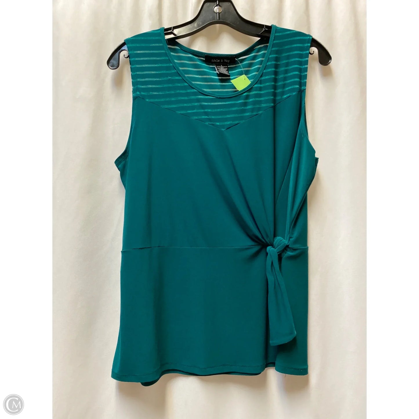 Top Sleeveless By Clothes Mentor In Green, Size: L