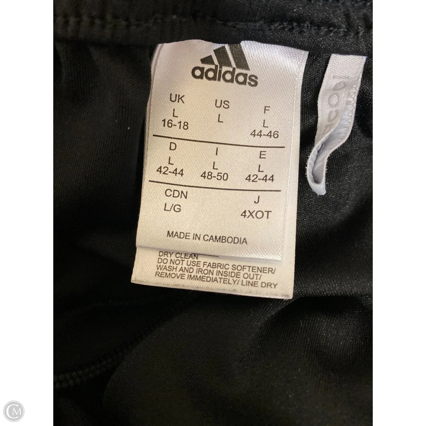 Athletic Shorts By Adidas In Black, Size: L