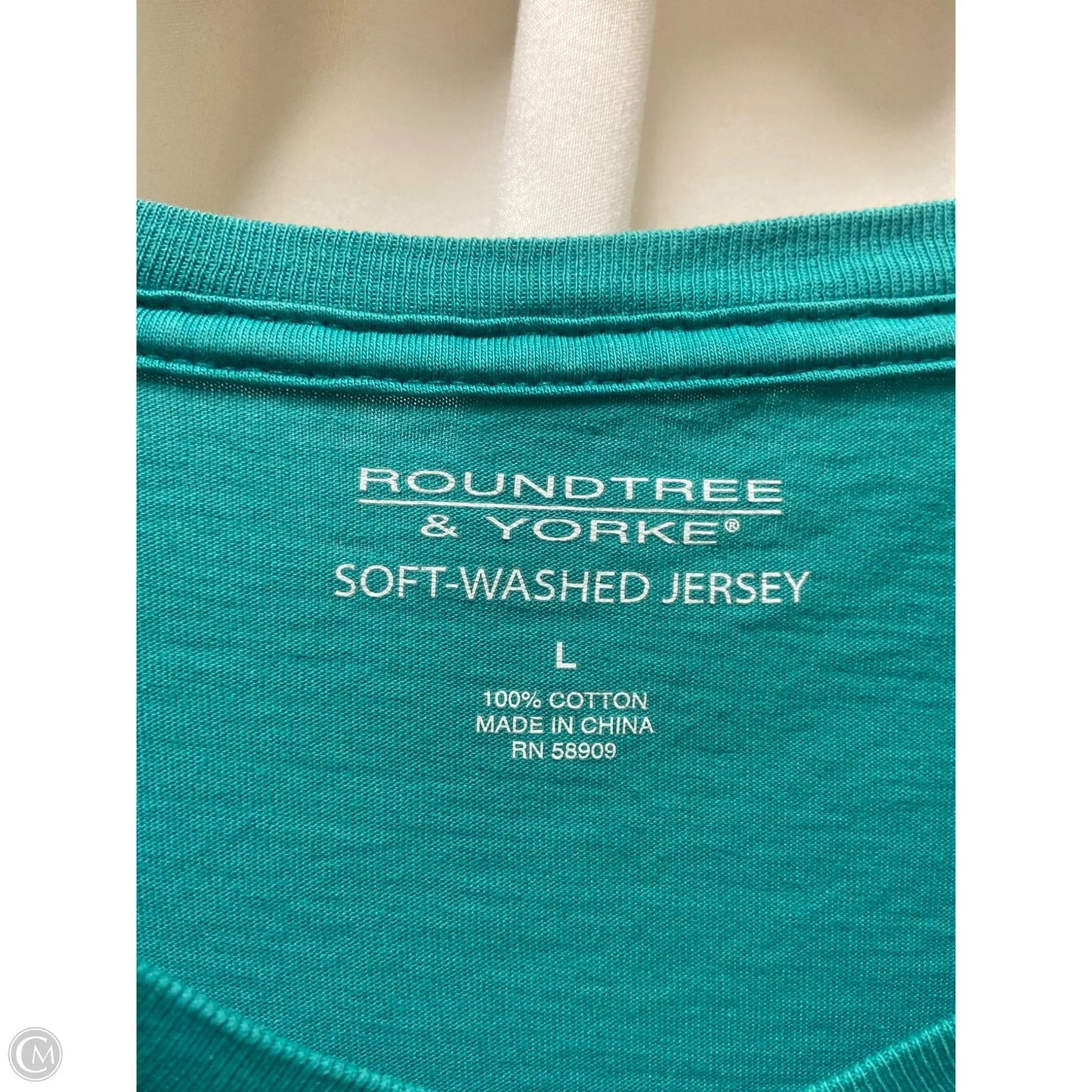 Top Short Sleeve By Clothes Mentor In Green, Size: L