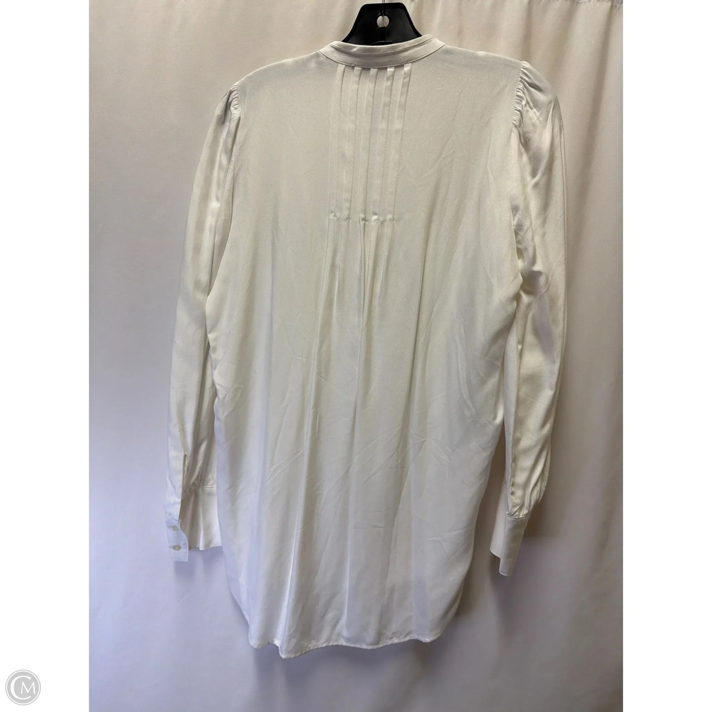 Top Long Sleeve By Loft In White, Size: S