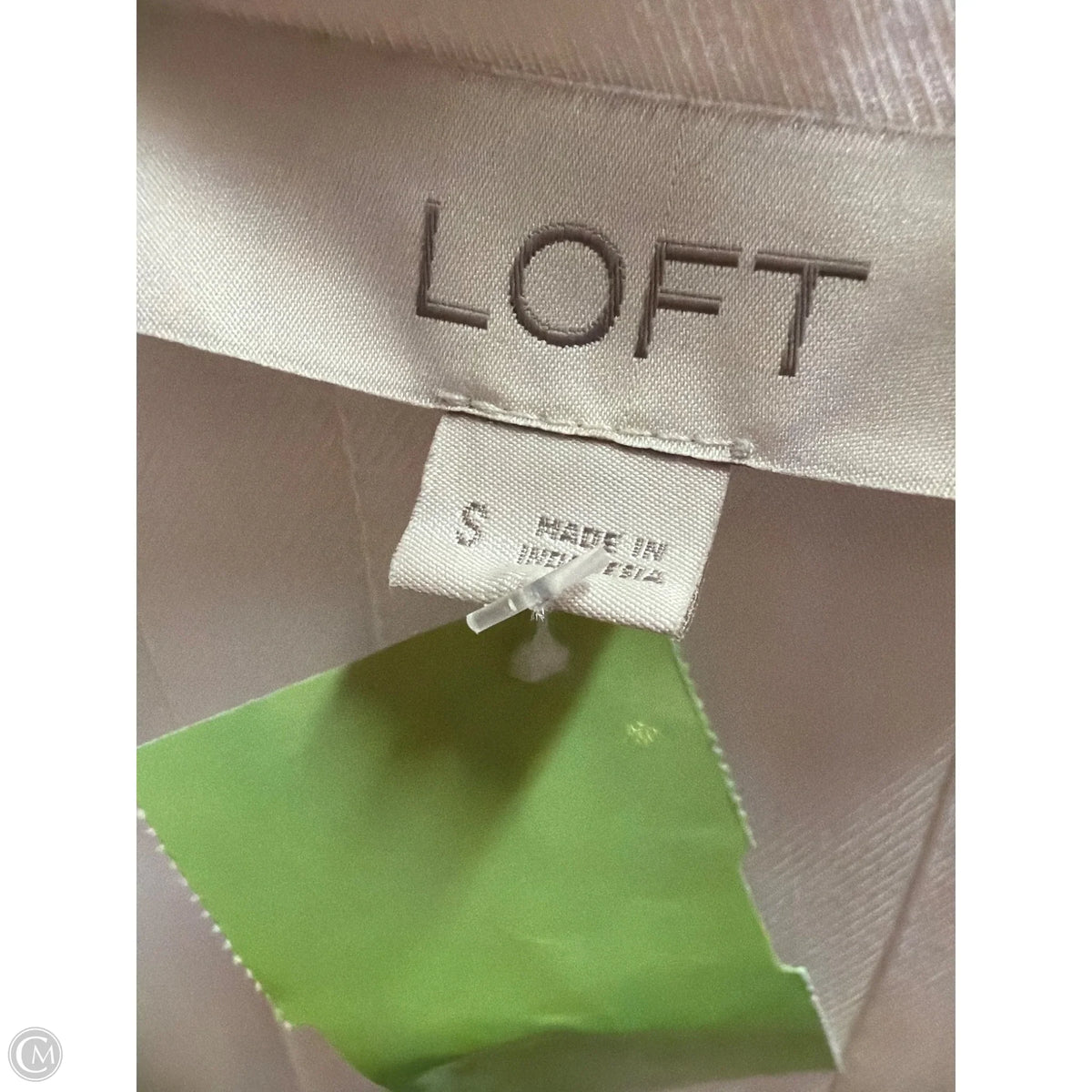 Top Long Sleeve By Loft In White, Size: S