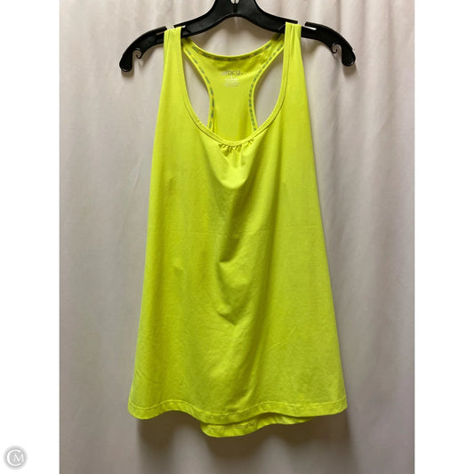 Athletic Tank Top By Bcg In Yellow, Size: M