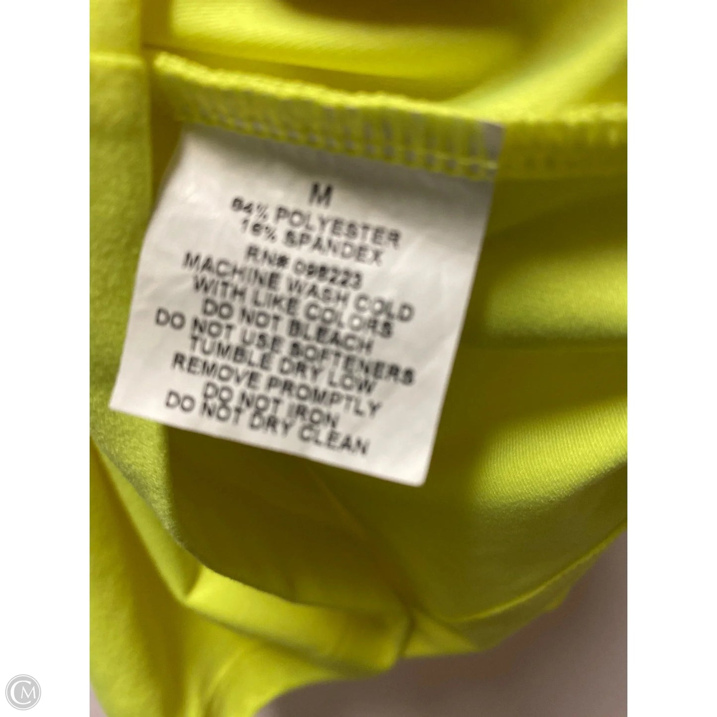 Athletic Tank Top By Bcg In Yellow, Size: M