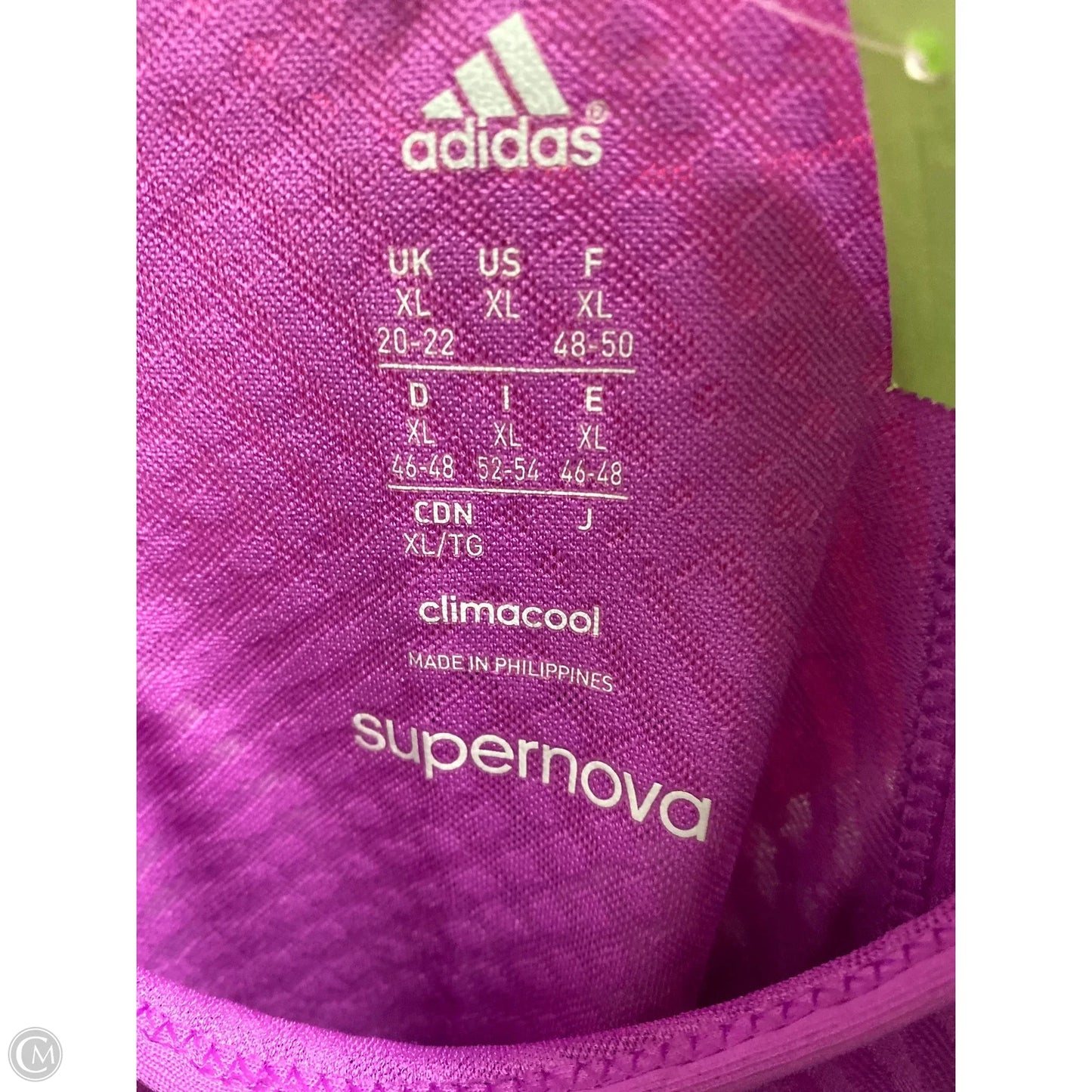 Athletic Tank Top By Adidas In Purple, Size: Xl