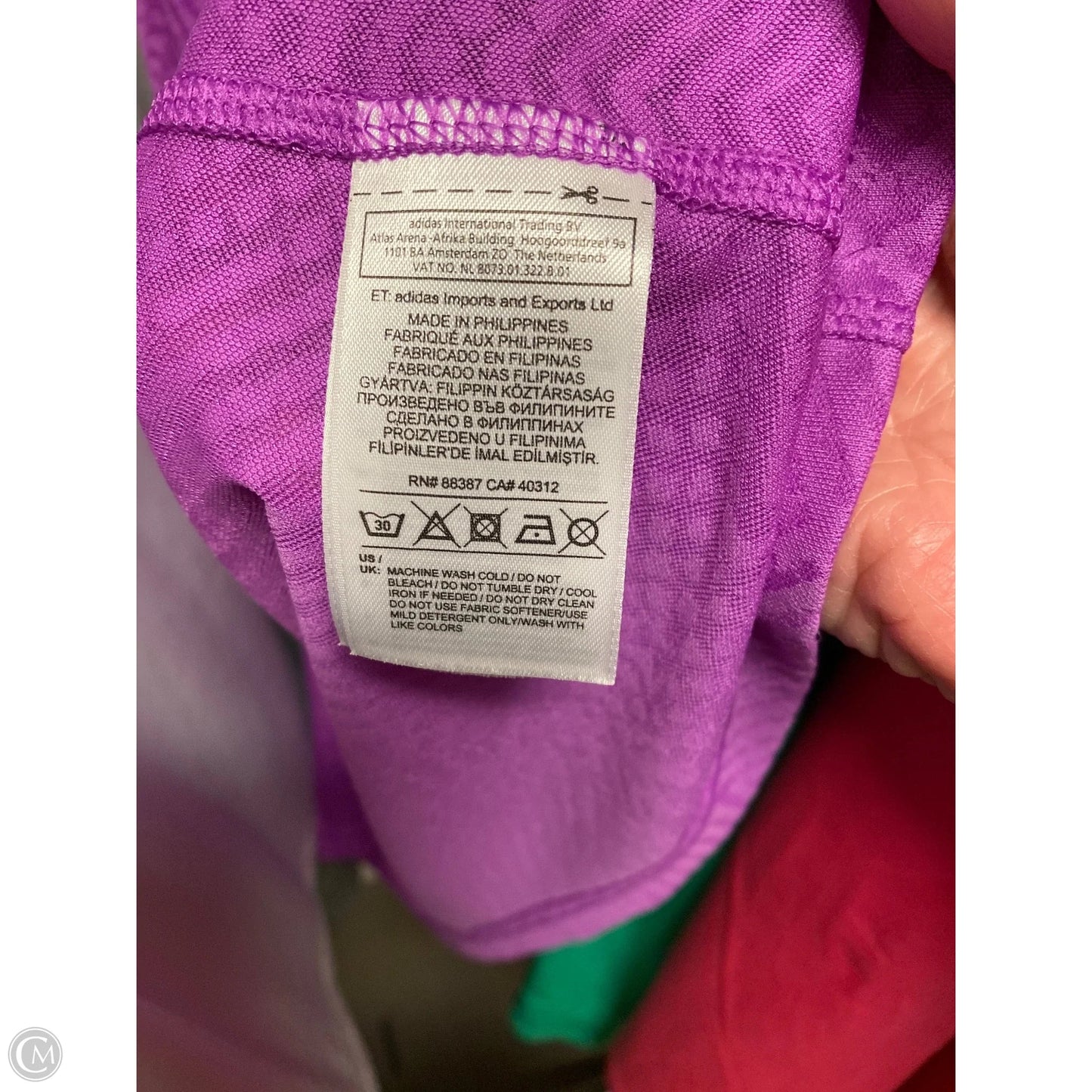 Athletic Tank Top By Adidas In Purple, Size: Xl