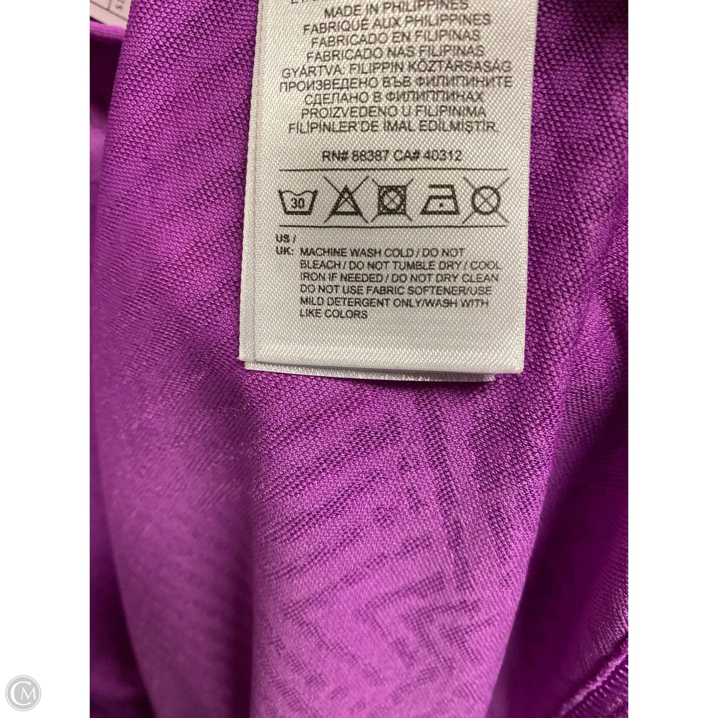 Athletic Tank Top By Adidas In Purple, Size: Xl