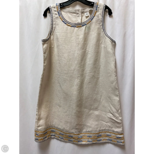 Dress Casual Midi By Clothes Mentor In Tan, Size: M