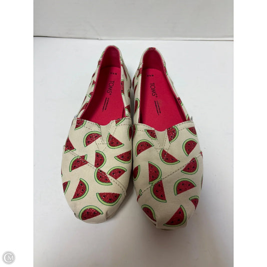 Shoes Flats By Toms In Red, Size: 5.5