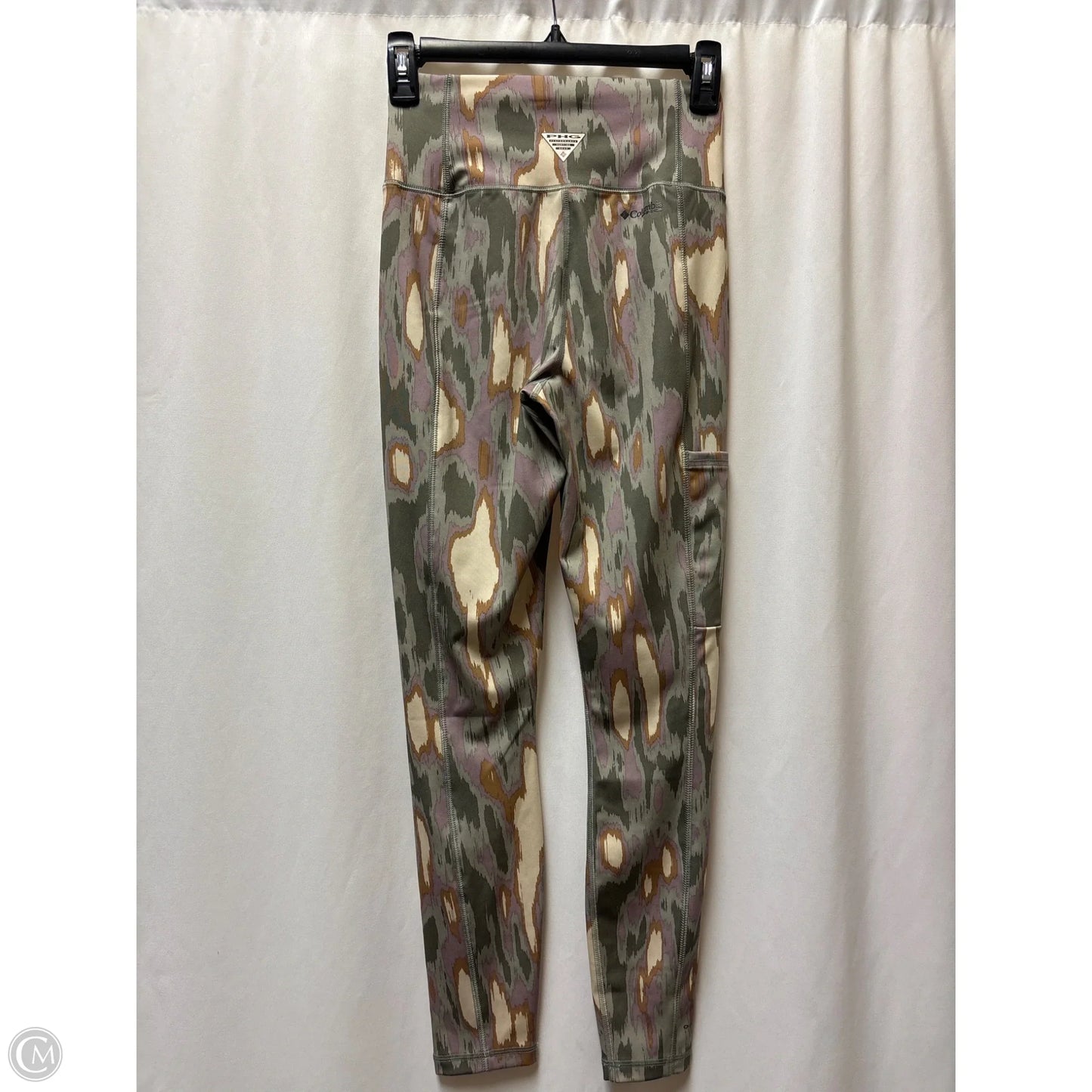 Athletic Leggings By Columbia In Green, Size: S