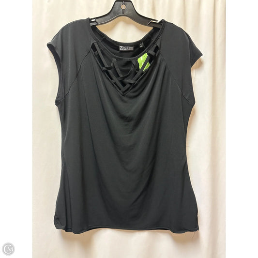 Top Short Sleeve By New York And Co In Black, Size: Xl