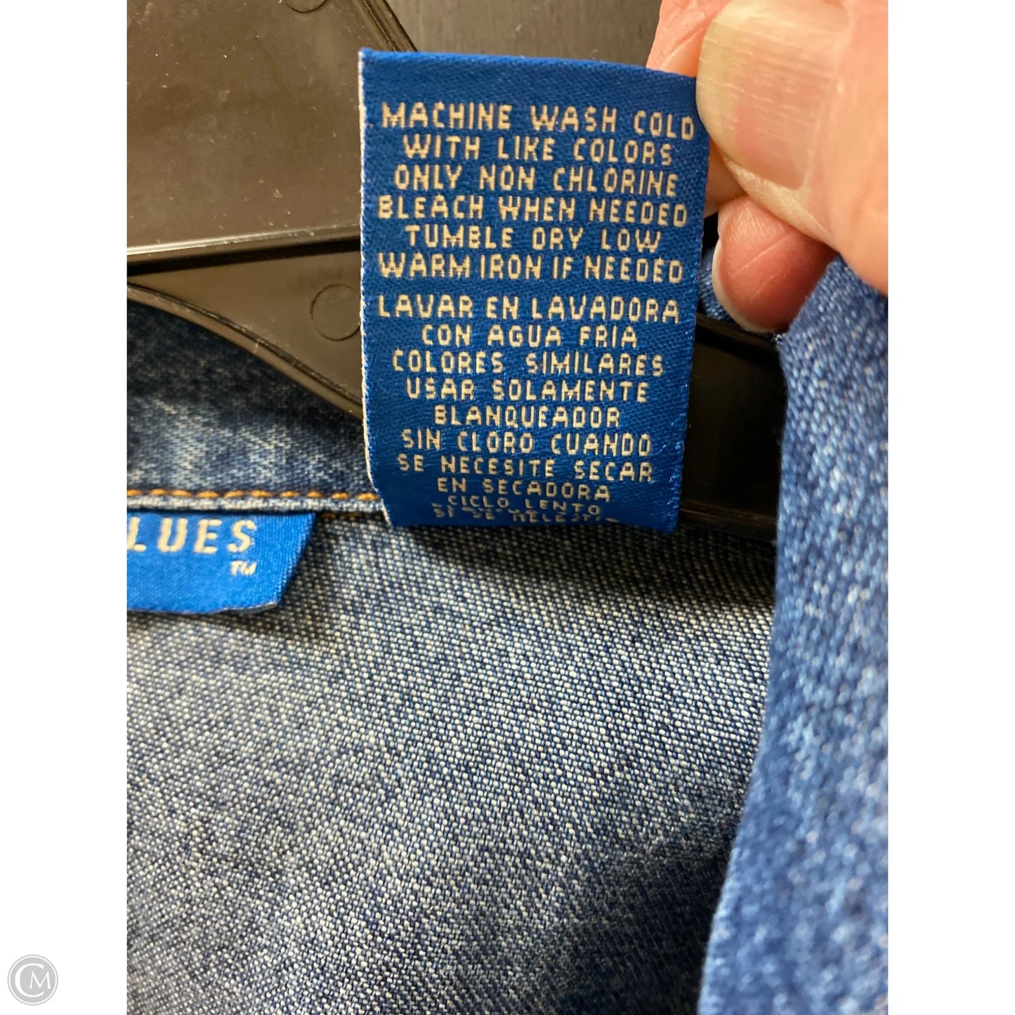 Jacket Denim By Clothes Mentor In Blue Denim, Size: M