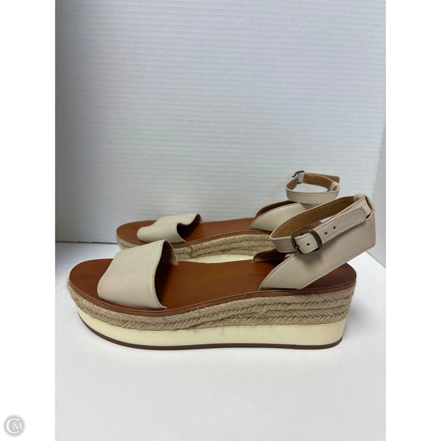 Sandals Heels Block By Lucky Brand In Tan, Size: 8.5