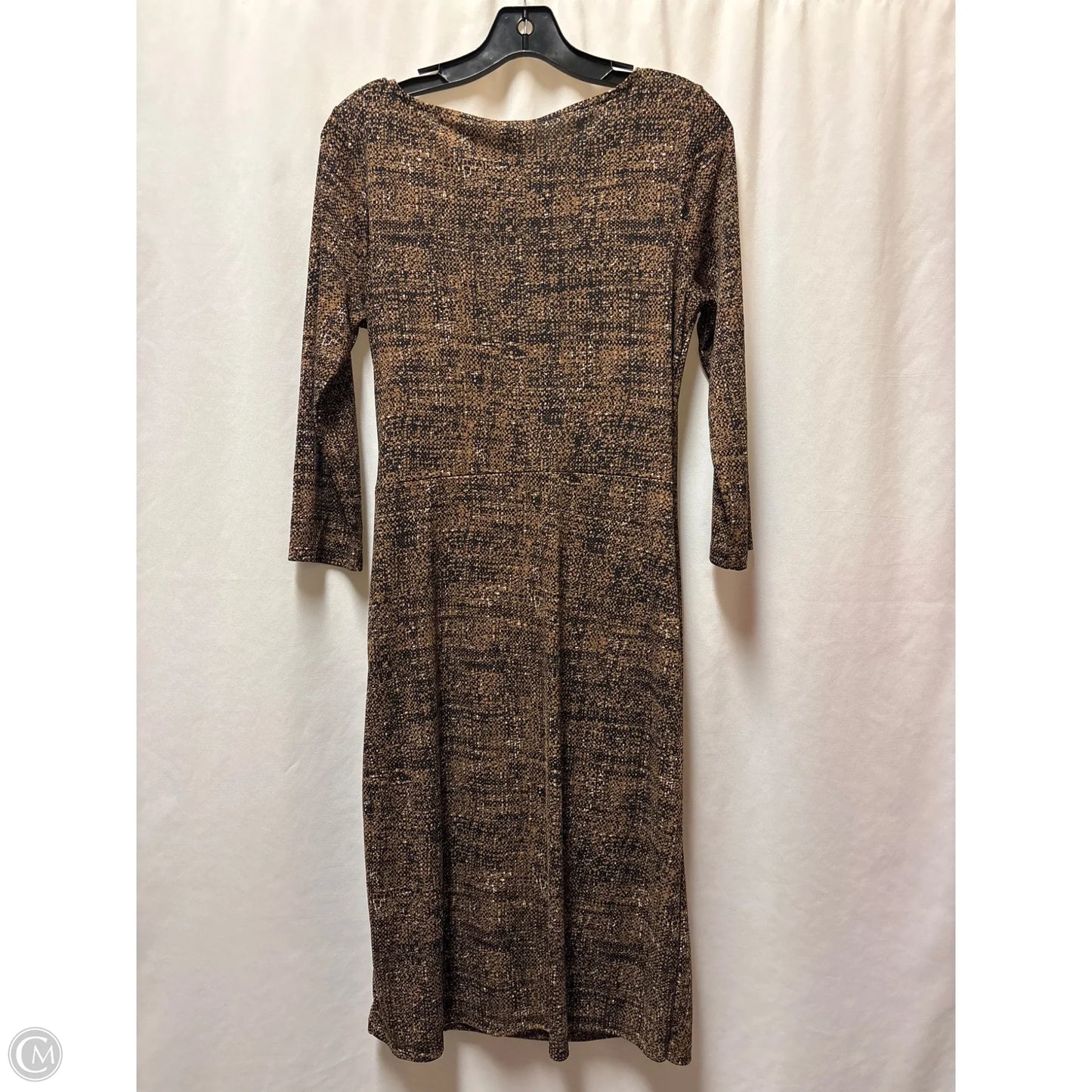 Dress Casual Maxi By Talbots In Brown, Size: M