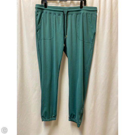 Athletic Pants By Zyia In Green, Size: Xxl