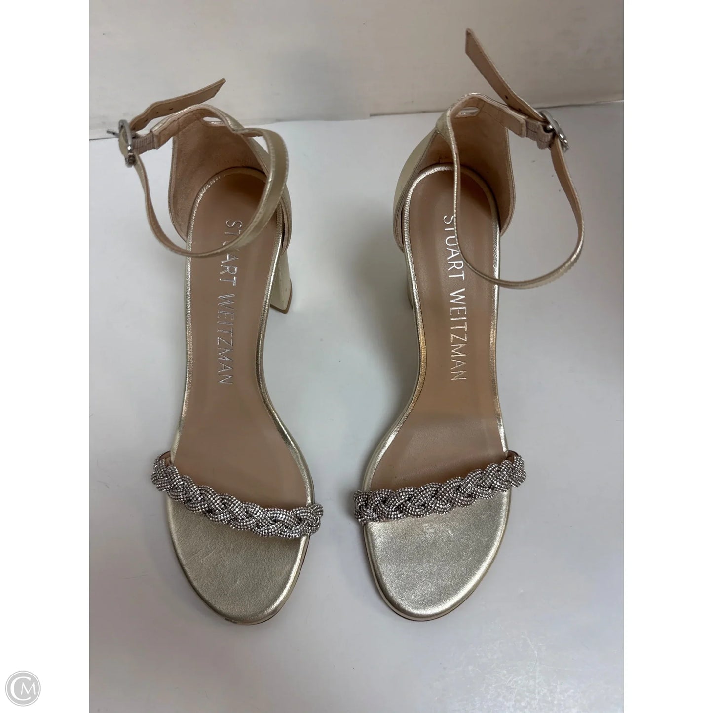 Shoes Designer By Stuart Weitzman In Gold, Size: 8.5