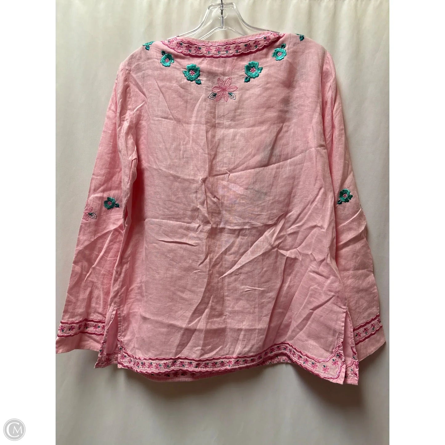 Top Long Sleeve Designer By Lilly Pulitzer In Pink, Size: S