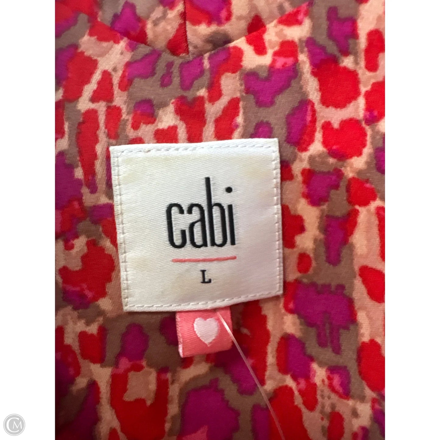 Top Sleeveless By Cabi In Red, Size: L