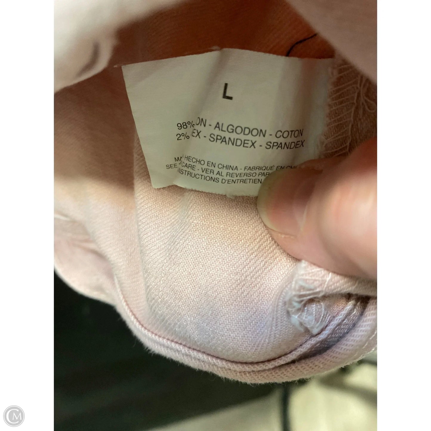 Jacket Denim By Bandolino In Pink Denim, Size: L