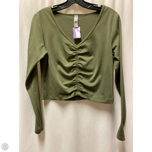 Athletic Top Long Sleeve Crewneck By All In Motion In Green, Size: L