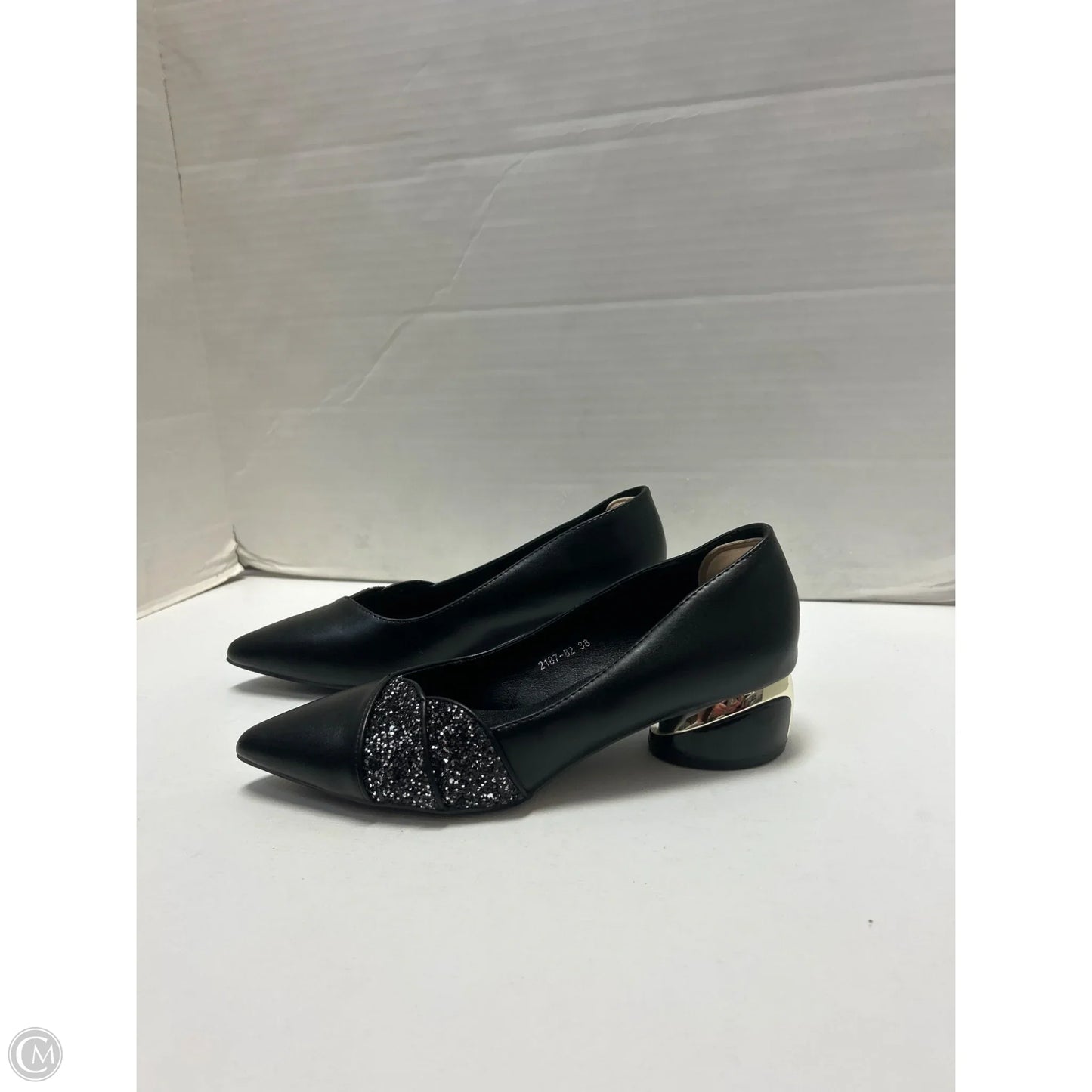 Shoes Heels Block By Clothes Mentor In Black, Size: 7.5