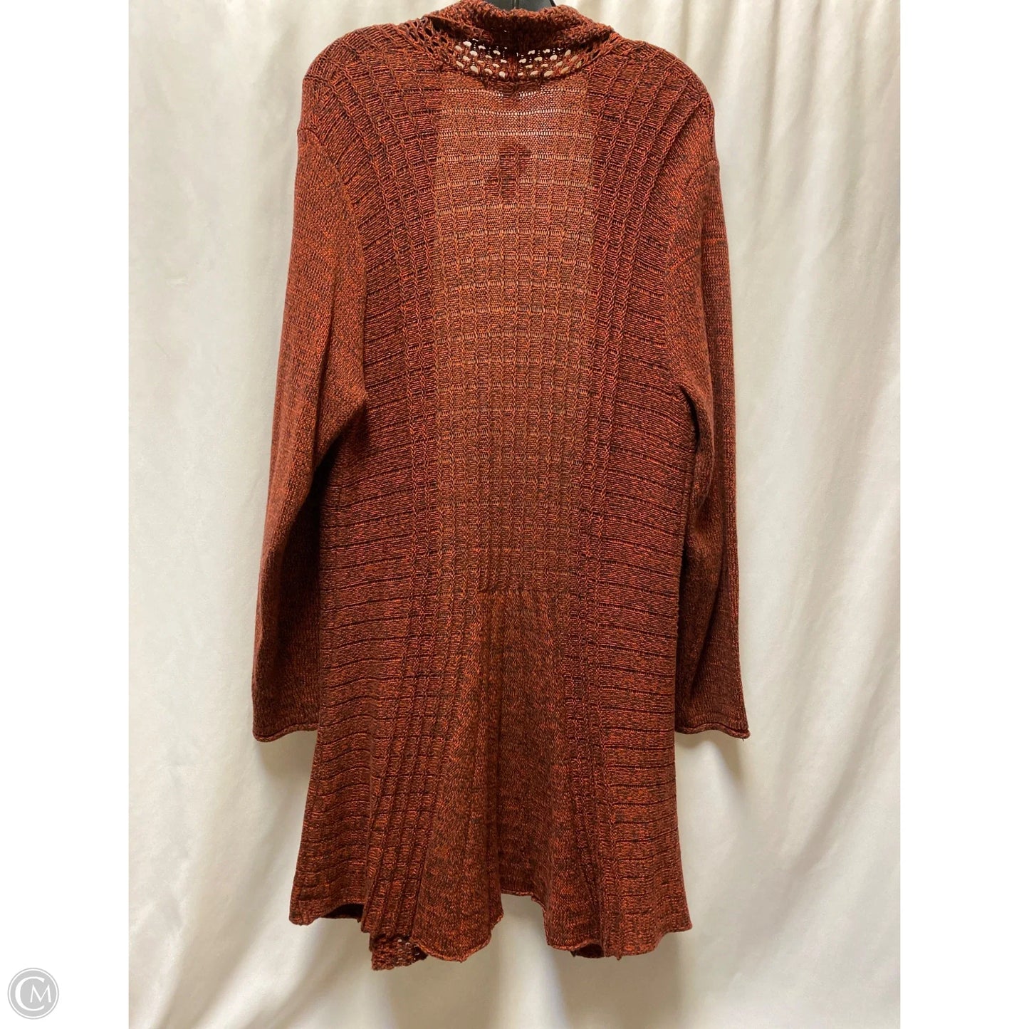 Cardigan By Studio Works In Maroon, Size: Xl