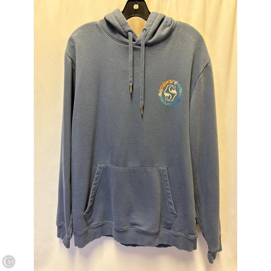 Sweatshirt Hoodie By Quicksilver In Blue, Size: Xl