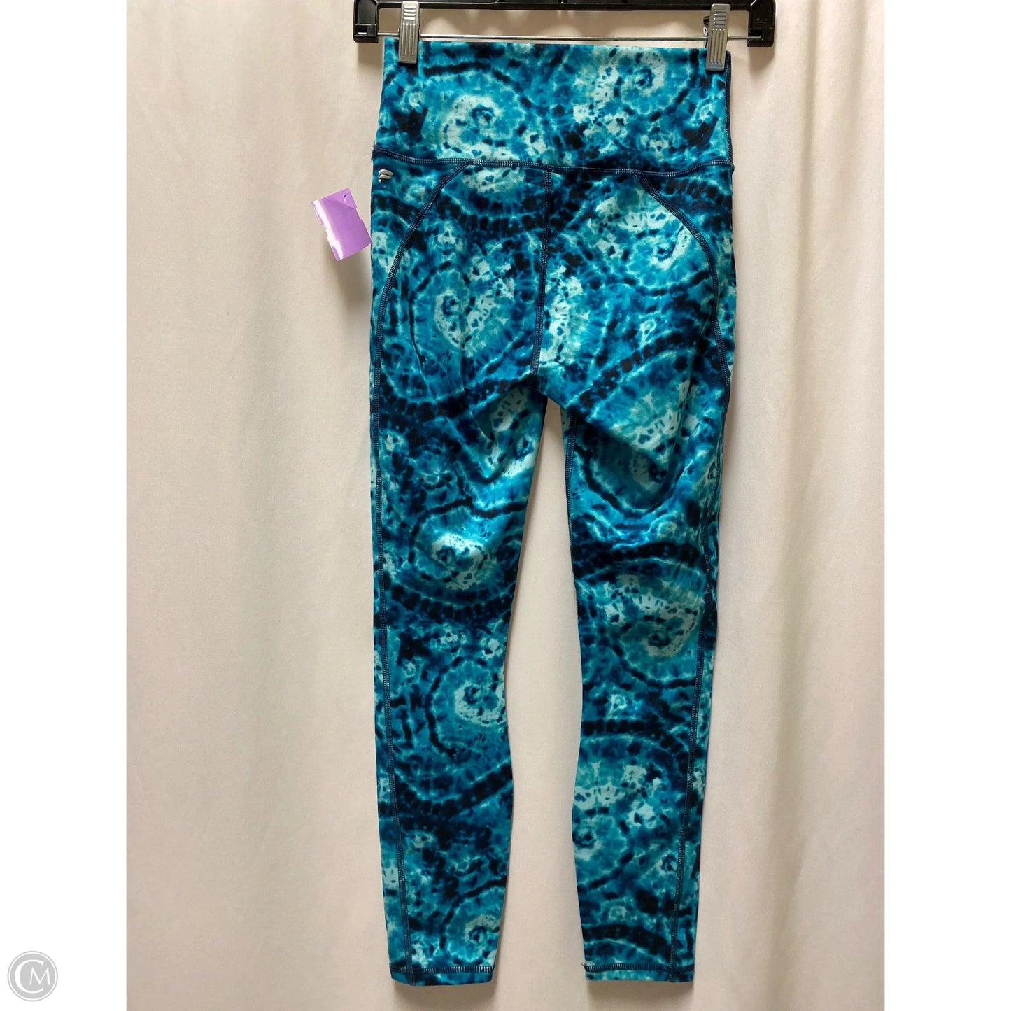Athletic Leggings By Fabletics In Aqua, Size: Xs