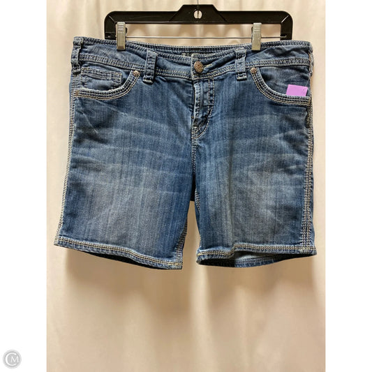 Shorts By Silver In Blue Denim, Size: 16