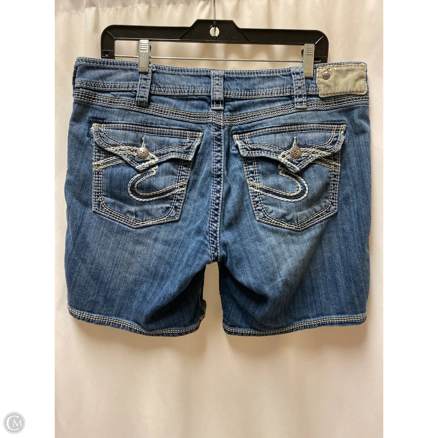 Shorts By Silver In Blue Denim, Size: 16