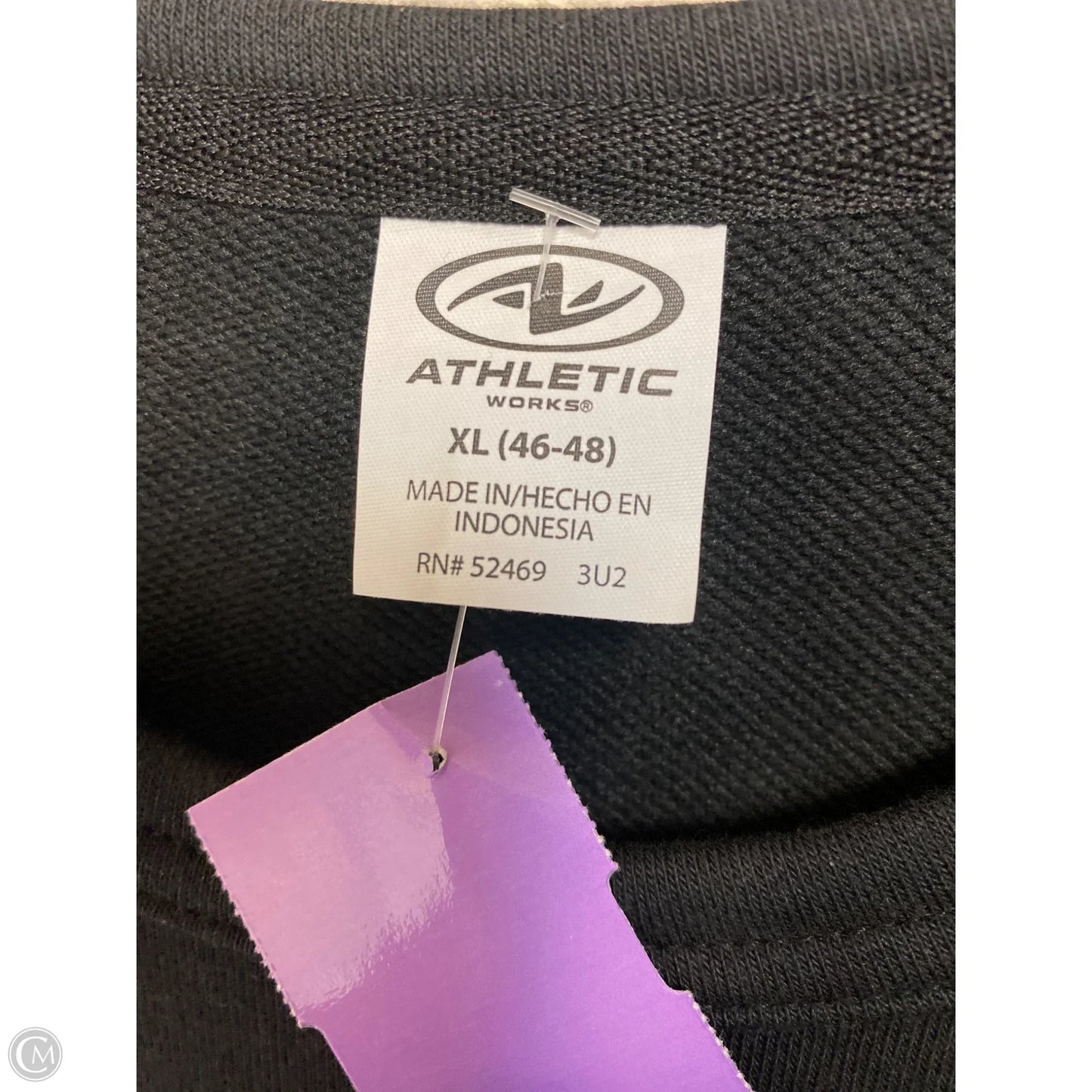 Sweatshirt Crewneck By Athletic Works In Black, Size: Xl