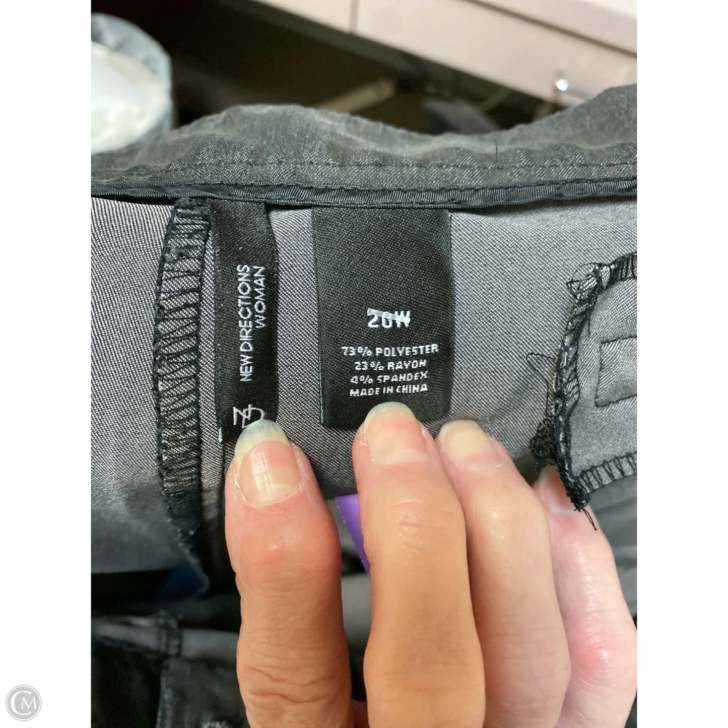 Pants Dress By New Directions In Grey, Size: 2x