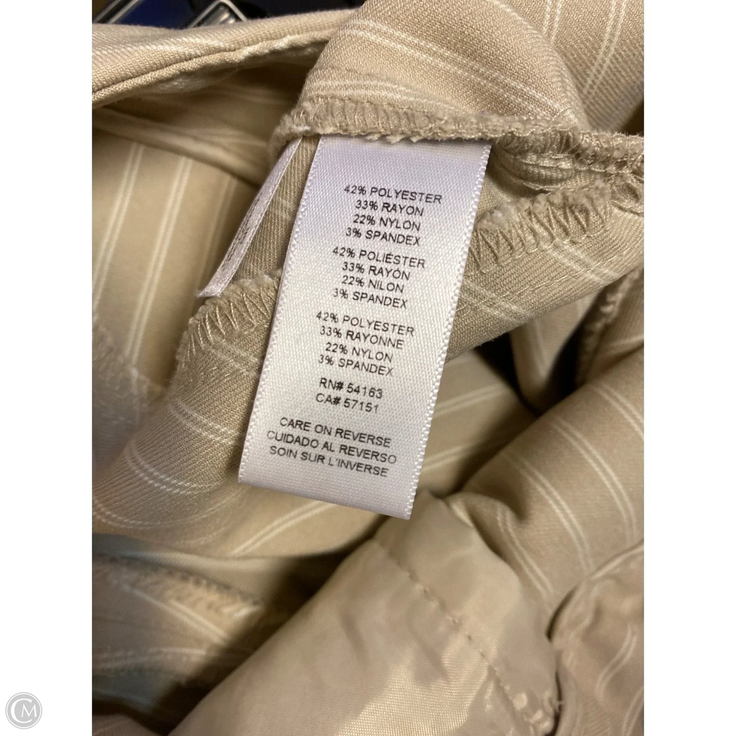 Pants Dress By Calvin Klein In Tan, Size: 12