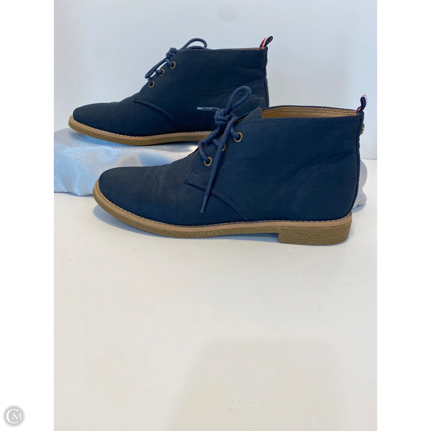 Boots Ankle Flats By Tommy Hilfiger In Navy, Size: 8