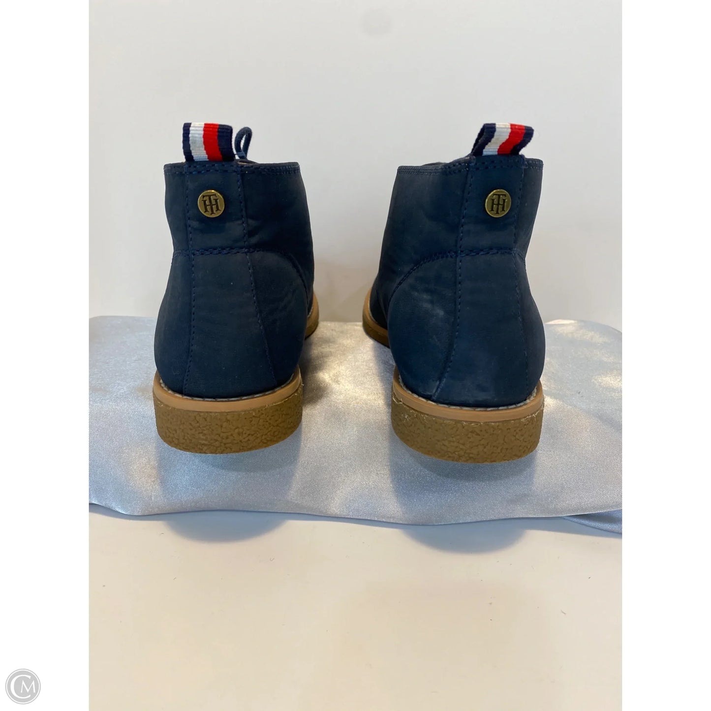 Boots Ankle Flats By Tommy Hilfiger In Navy, Size: 8