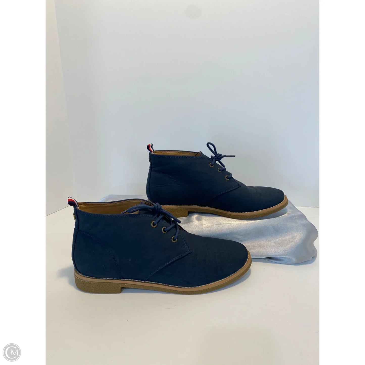 Boots Ankle Flats By Tommy Hilfiger In Navy, Size: 8