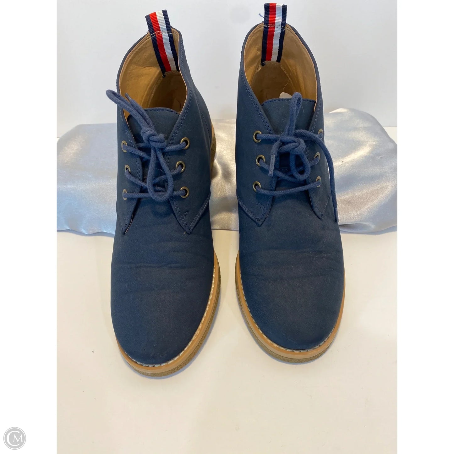 Boots Ankle Flats By Tommy Hilfiger In Navy, Size: 8