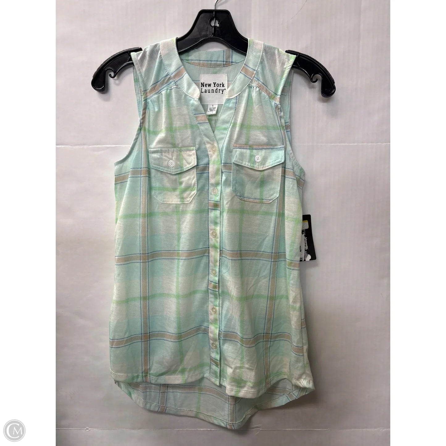 Top Sleeveless By New York Laundry In Green, Size: S