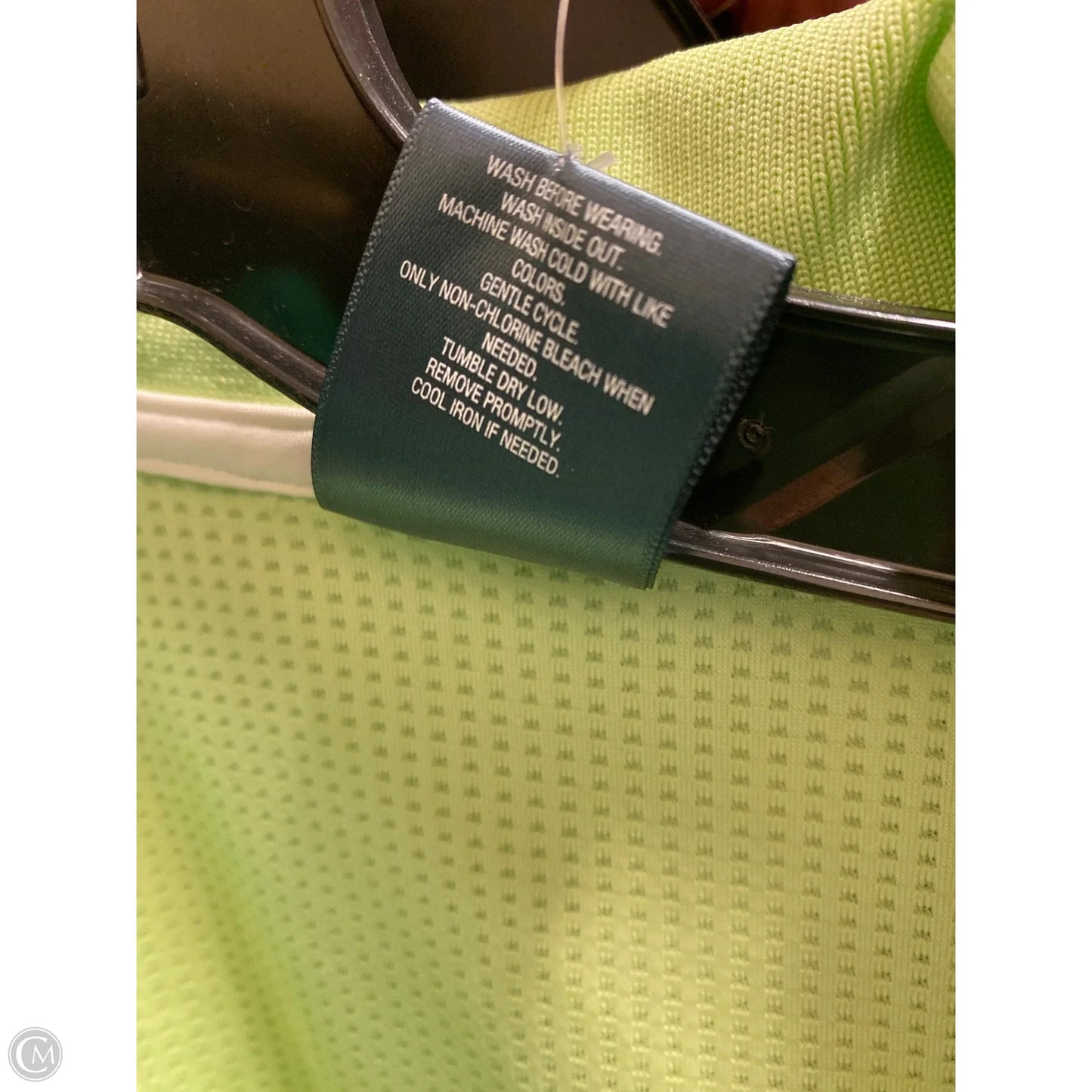 Athletic Top Short Sleeve By Tek Gear In Green, Size: S