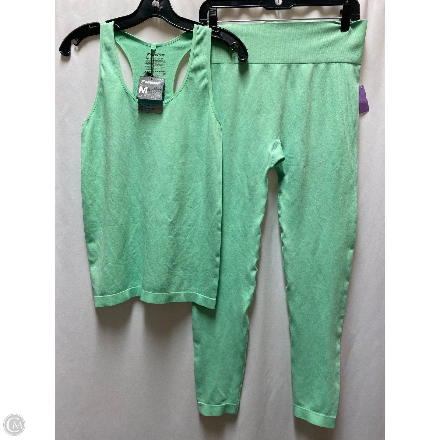Athletic Pants 2pc By Clothes Mentor In Green, Size: L