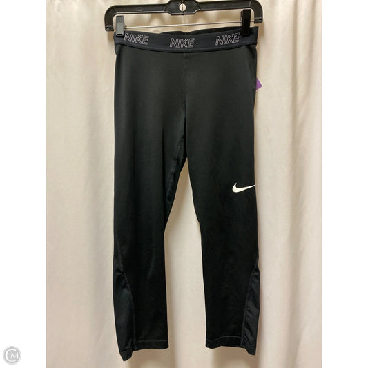 Athletic Capris By Nike In Black, Size: M