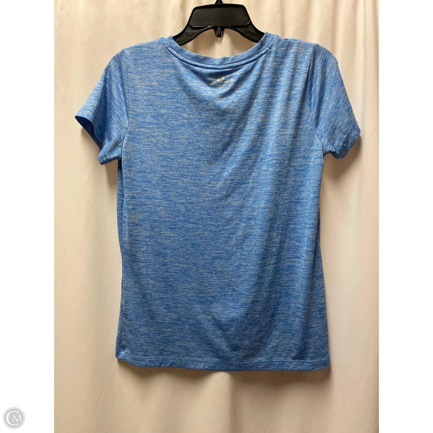 Athletic Top Short Sleeve By Under Armour In Blue, Size: S