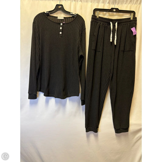 Pajamas 2pc By Clothes Mentor In Black, Size: Xl