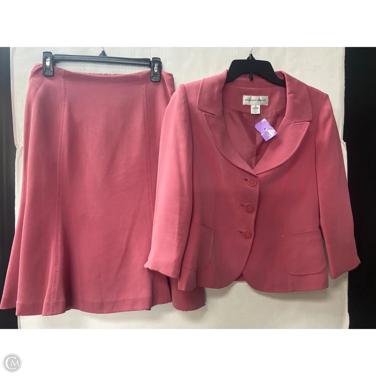 Skirt Suit 2pc By Jones New York In Pink, Size: 4