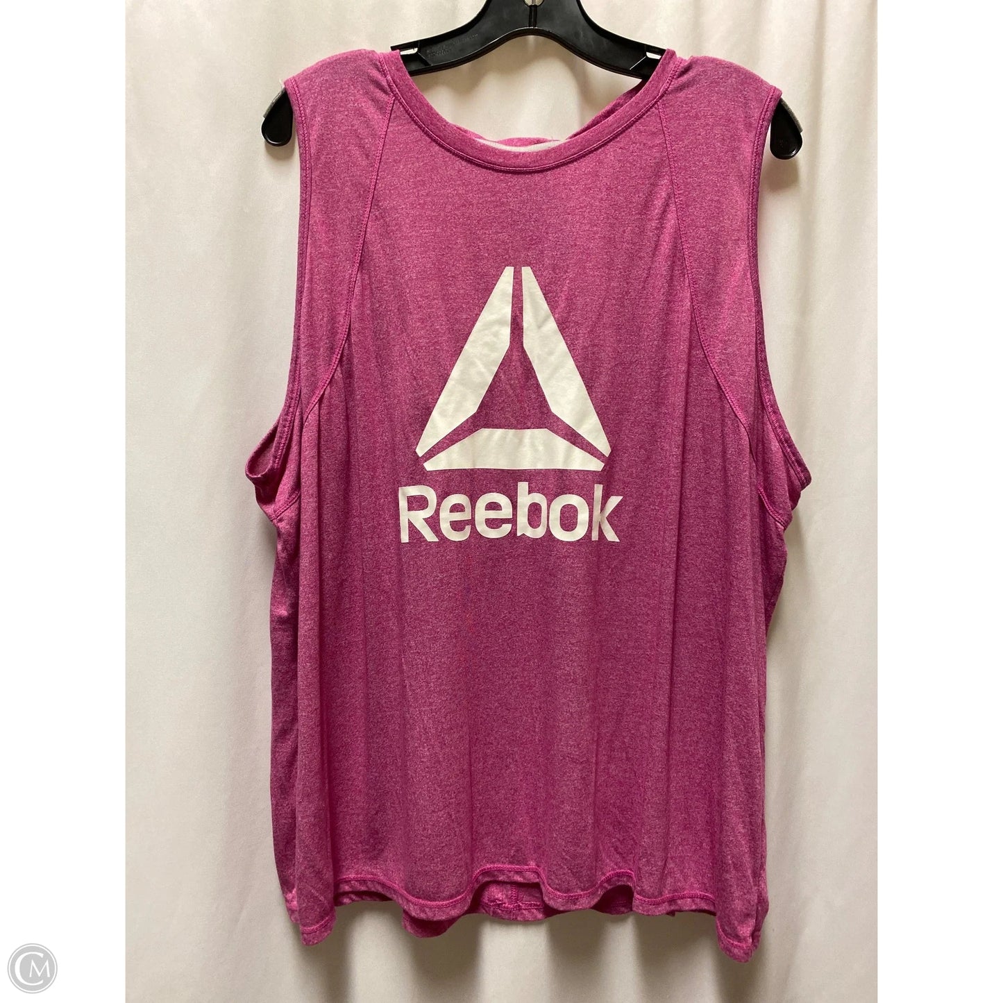 Athletic Tank Top By Reebok In Pink, Size: 2x