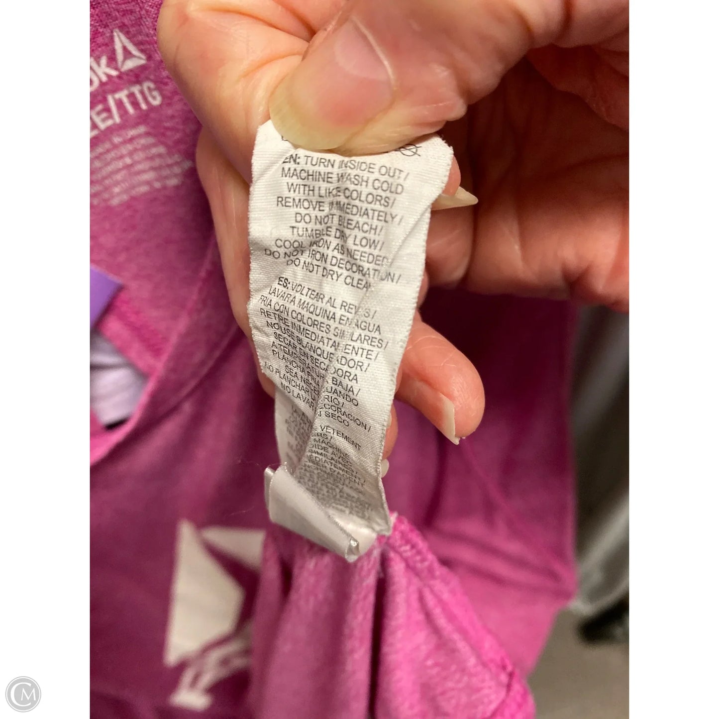 Athletic Tank Top By Reebok In Pink, Size: 2x