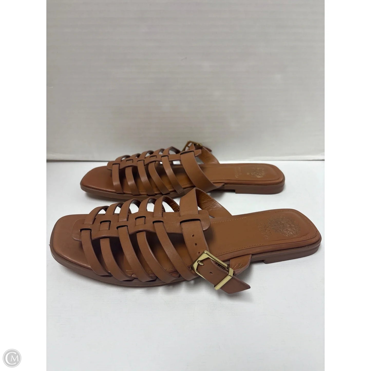 Sandals Flats By Vince Camuto In Brown, Size: 11