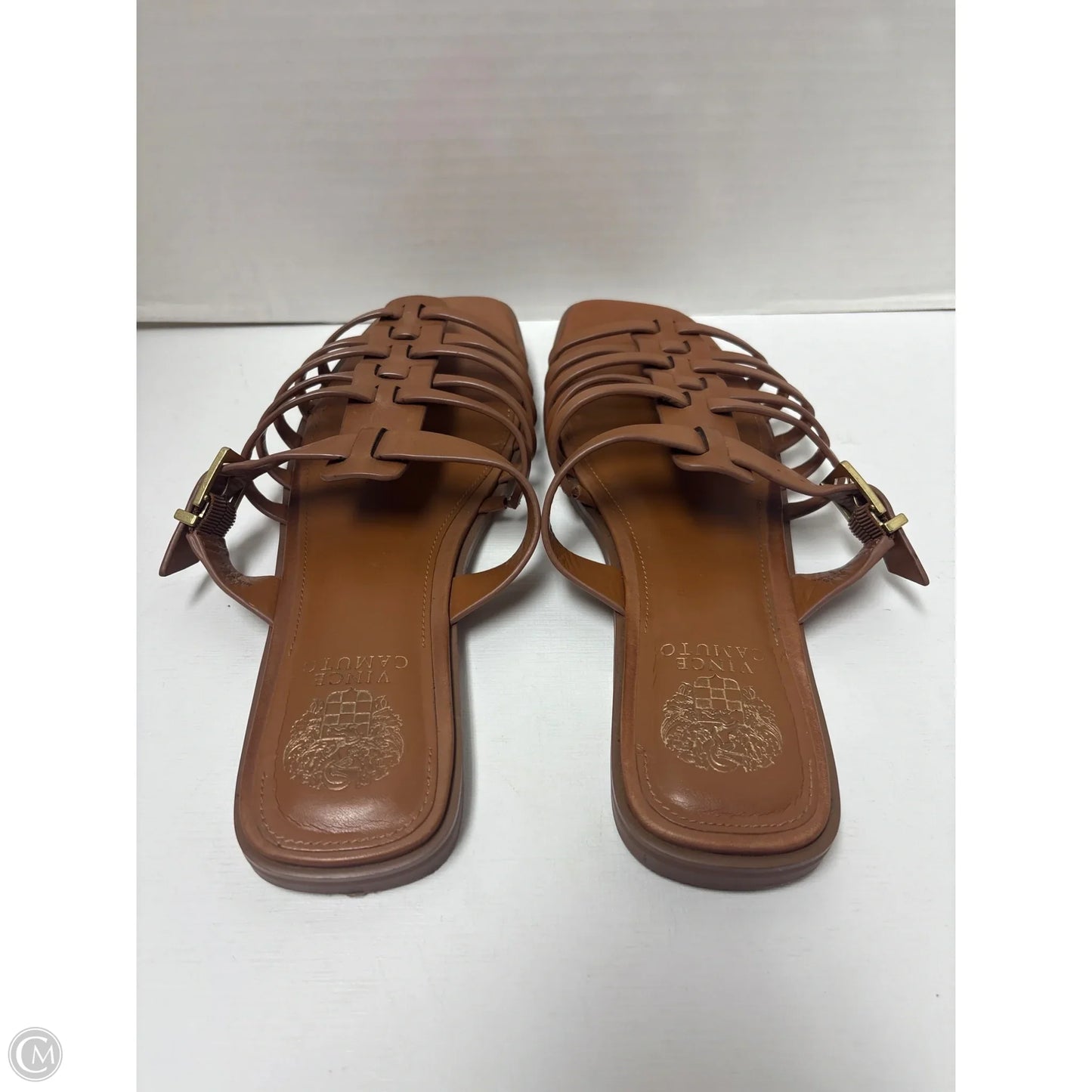 Sandals Flats By Vince Camuto In Brown, Size: 11